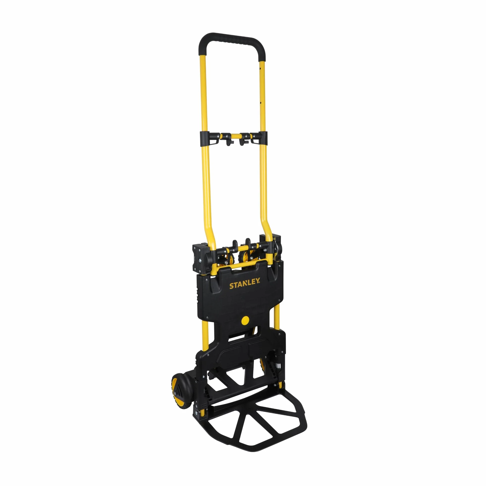 Stanley SXWTD-FT585 2-in-1 Sackkarre und Plattformwagen aus Kunststoff/Stahl - Klappbarer Handwagen mit Robusten Rädern - Transportkarre max. 70KG - Transportwagen max. 137KG