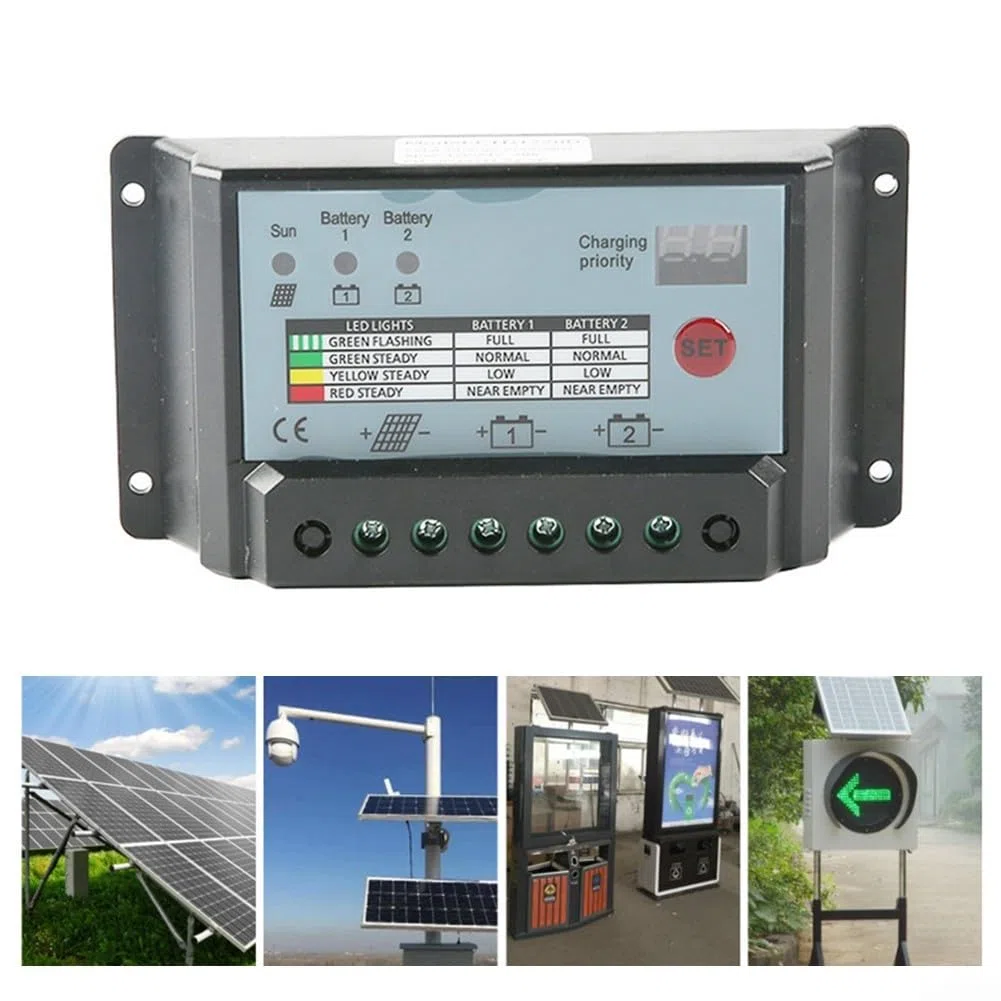 Dual-Batterie-Solarregler mit erweiterten Sicherheitsfunktionen für effizientes Energiemanagement (30 A)