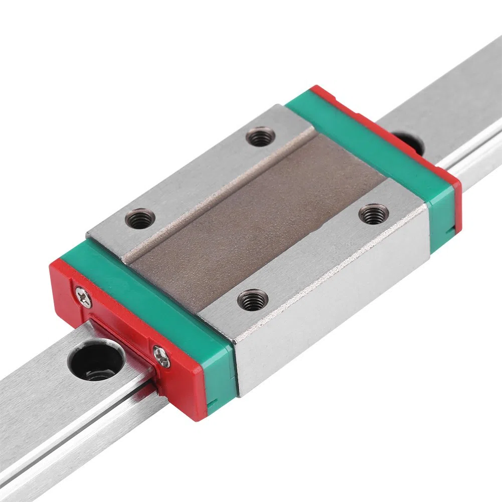 Sonew 2 Stück Linearschienenführung, 300 Mm Tragbare Hochpräzise Miniatur Linearbewegungsführung mit Gleitschienenblock für DIY 3D Drucker und CNC Maschine