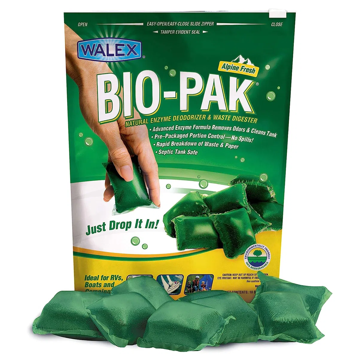 Walex bio-11530 Bio-pak Natur Tank Parfum und Abfälle fermenterbau, (Pack von 10)