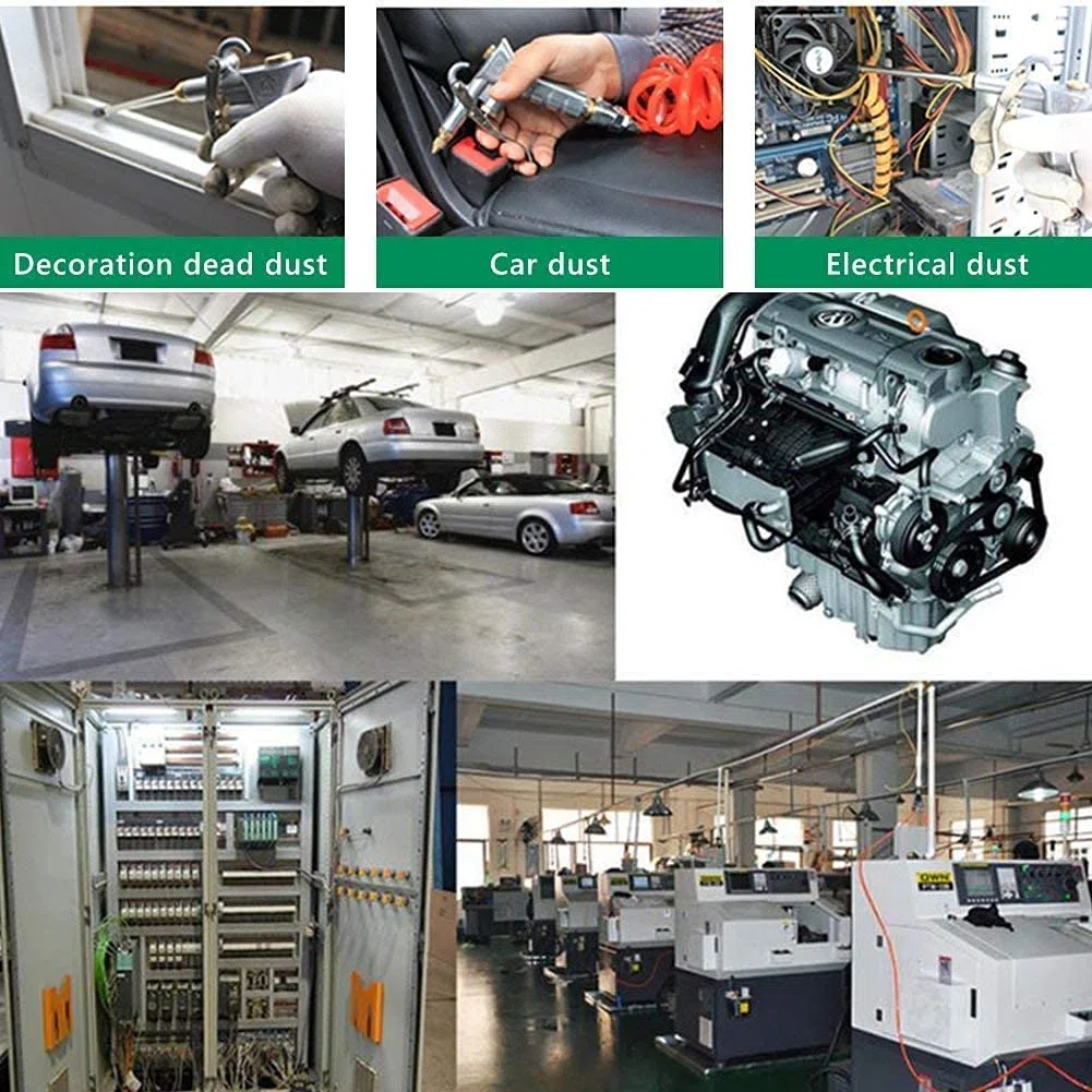 Druckluftpistole Luftblaspistole für 1/4" BSP Deutsche & Bristische Schnellkupplung Hochdruck Ausblaspistolen für Luftkompressor Reinigungsprozesse