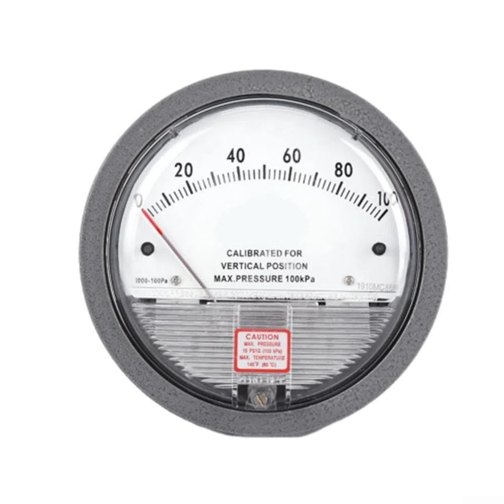 Differenzdruckmessgerät Barometer, hervorragende Anti-Vibrations-Leistung, flexible Installationsmöglichkeiten (0-100pa)