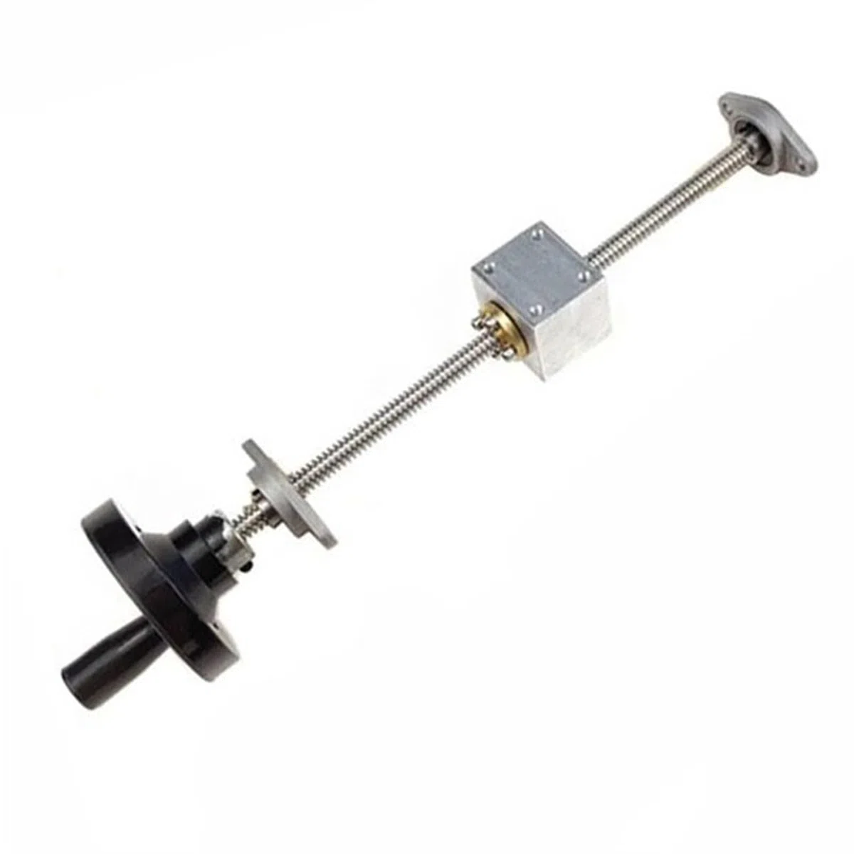 Gewindespiel Horizontale T8-Leitspindel mit Handrad-Set, 2 mm Steigung, 2 mm, 4 mm, 8 mm, 12 mm, 14 mm Leitspindel mit Messingmutter, Lagergehäusehalterung Schraube trapezförmig (Color : Lead 10mm ho