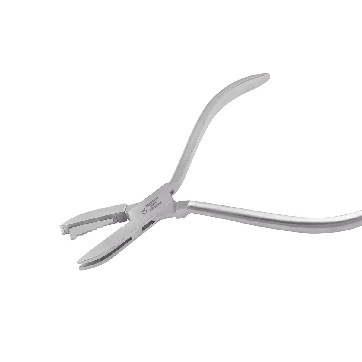 Masako Rading Stufenzange mit 7 Stufen Mittelschlaufe Spangentechnik Fußpflege Spangen Orthonyxie Zange aus rostfreiem Edelstahl 14,5 cm