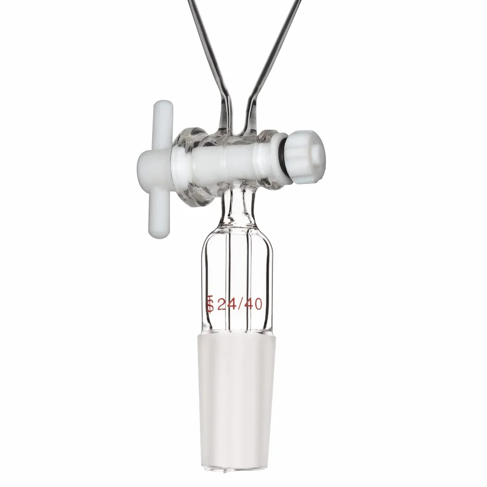 stonylab Scheidetrichter Glas, 125 ml Separatorentrichter mit PTFE-Absperrhahn Konischer Birnenförmiger Schwerwandiger Borosilikatglas Trenntrichter mit 24/40 Fugen
