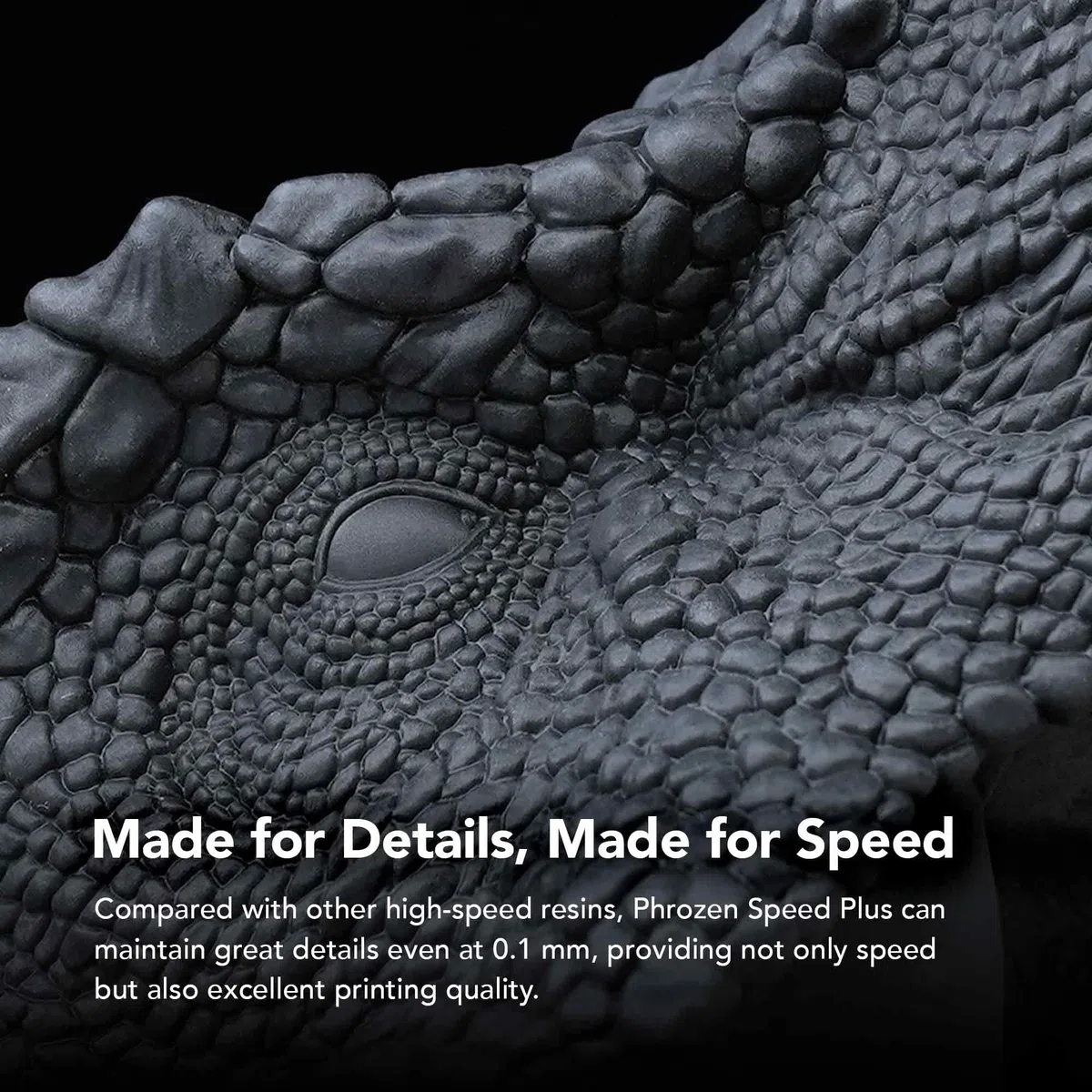 Phrozen Speed Plus Resin |Rapid Resin mit Hohe Präzision | 405nm Standard Photopolymer Druck Harz | 3D Drucker Resin für SLA/DLP/LCD 3D Printer - Schwarz (1kg)
