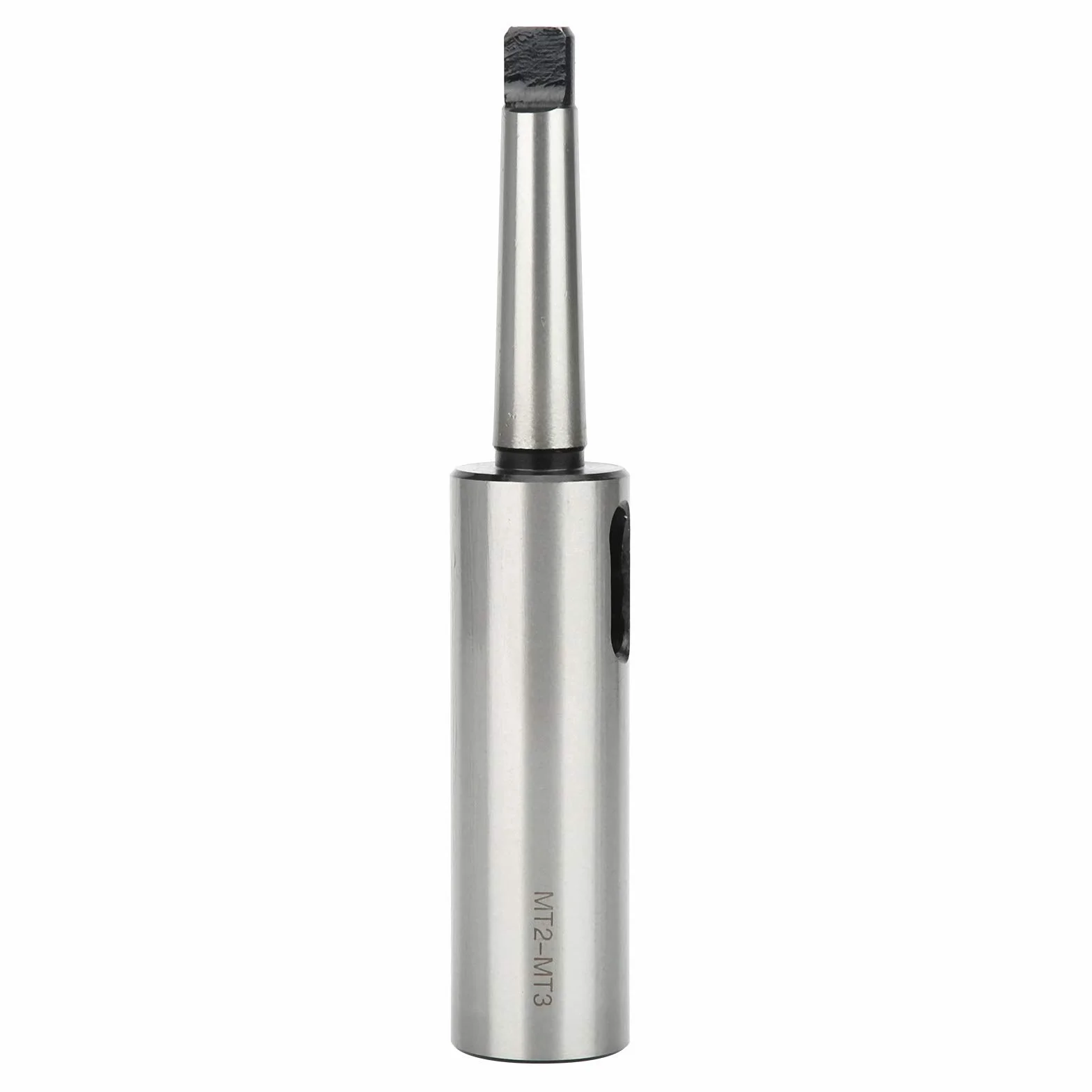 MT2 zu MT3 Kegelbohrer Hülsenadapter, Mk2 Mk3 Adapter Schneller Stahl Reduzieradapter zum Drehmaschinenfräsen MT2 zu MT3 für Kegelschaftbohrer mit Schaft