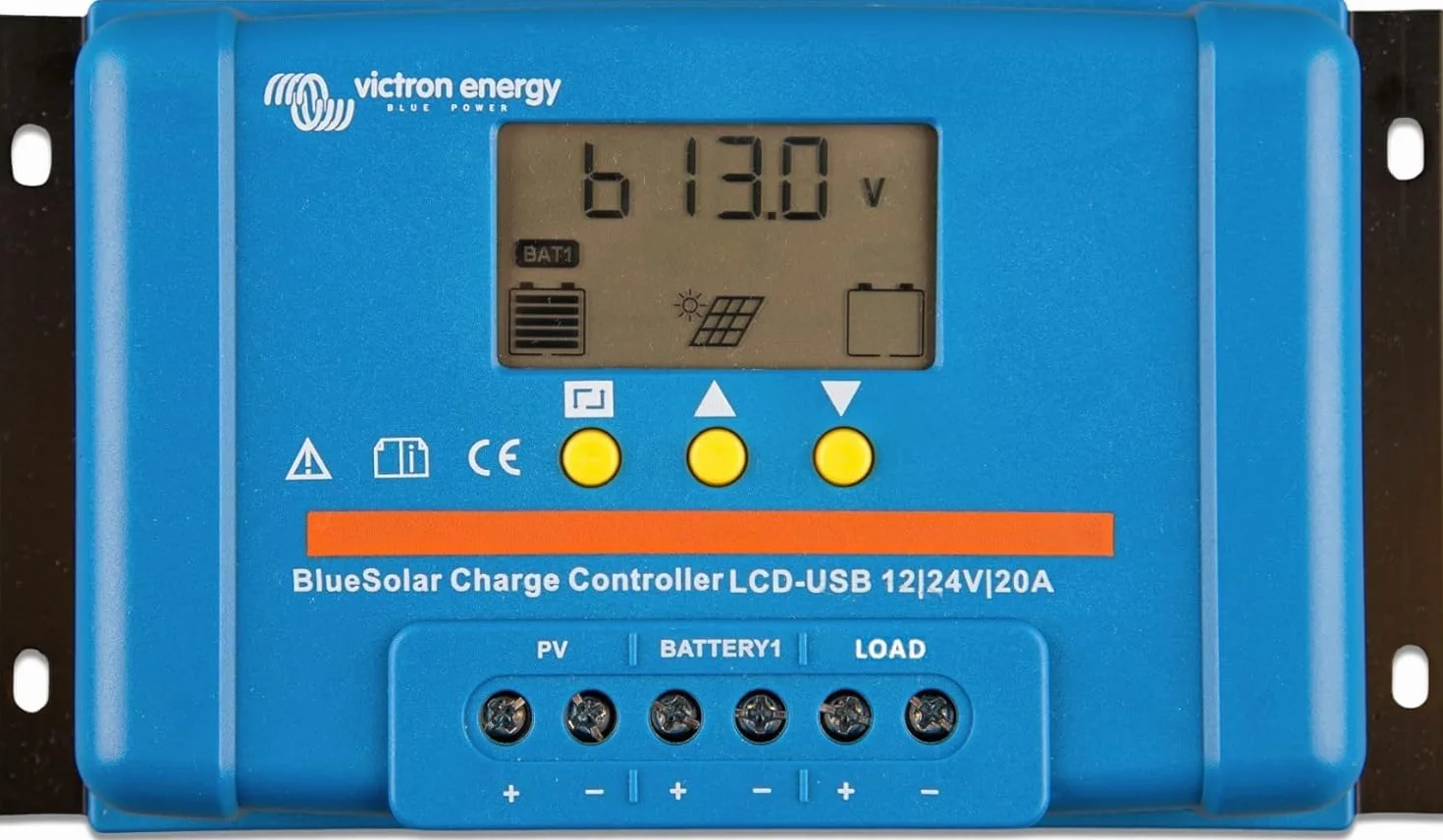 Victron Energy BlueSolar PWM-LCD&USB 12/24-Volt 20 Amp Solar Laderegler