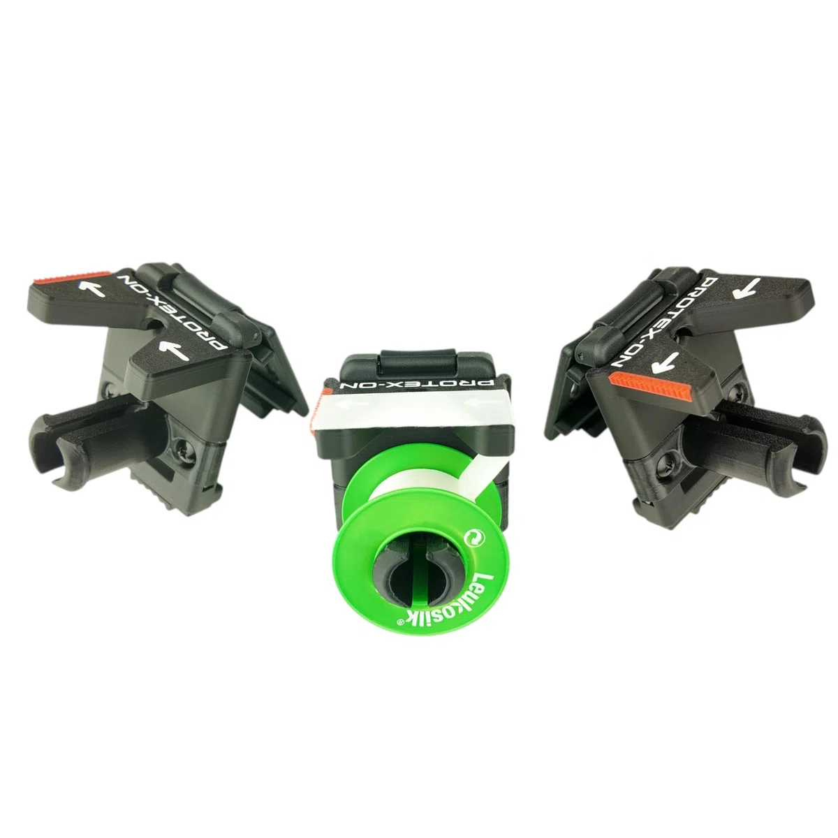 PROTEX-ON Leukoplast-Halter für Rettungsdienst – Einhand-Tape-Halter mit Gürtelclip (Variante 2: Trageweise rechts)