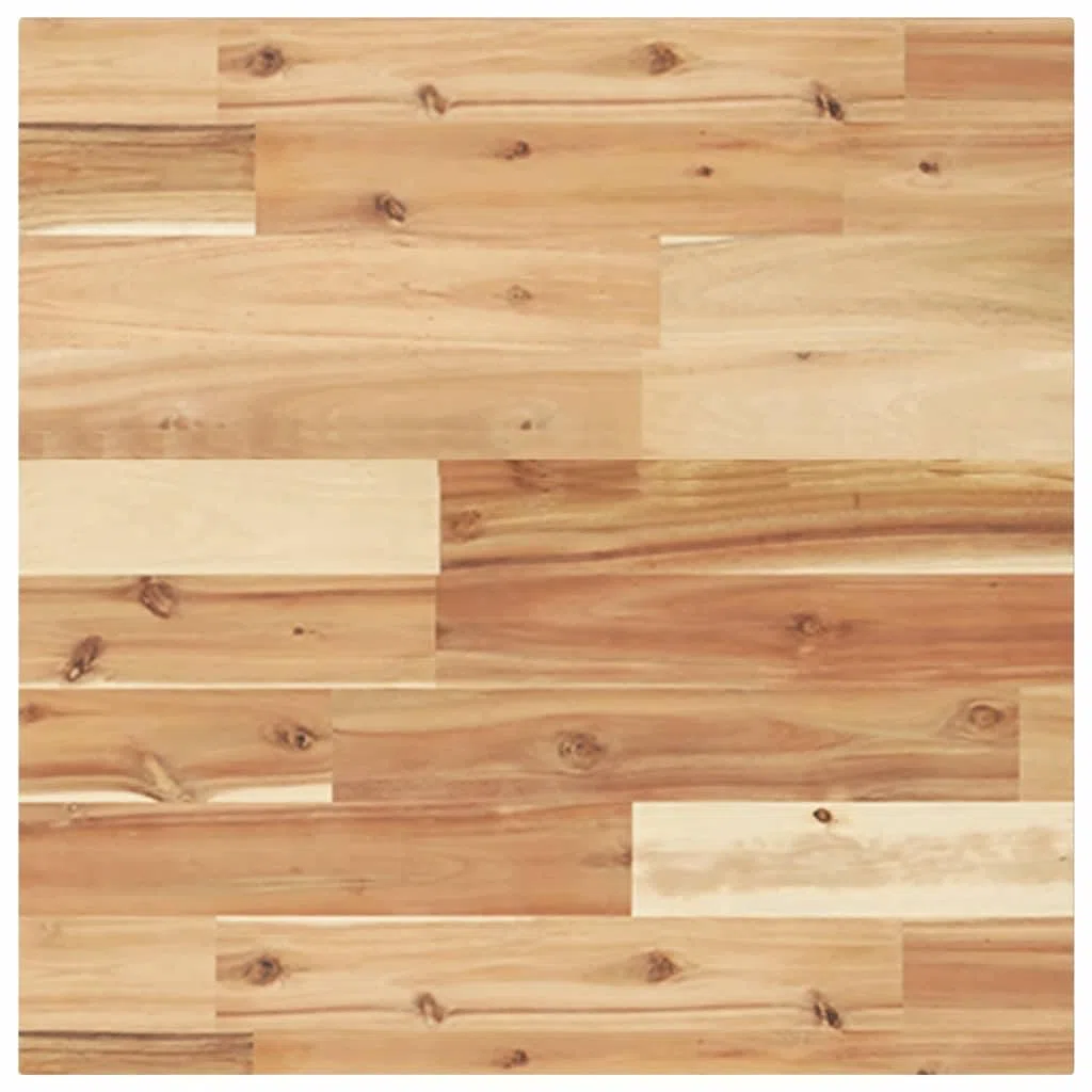 vidaXL Tischplatte, Holzplatte Quadratisch, Massivholzplatte für Esstisch Bartisch Beistelltisch, Ersatztischplatte, 50x50x2cm Massivholz Akazie