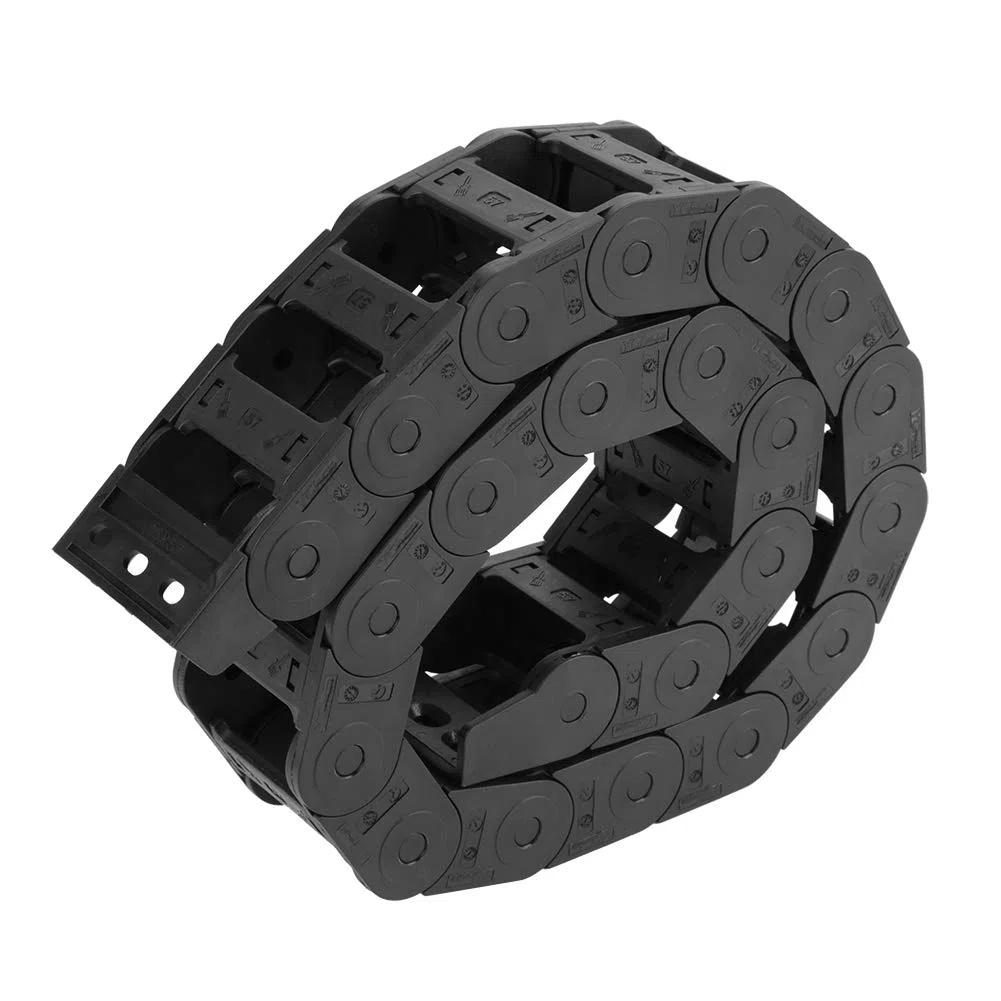 Energiekette, 100 cm Nylon 25 x 57 mm, beidseitig geöffnete Kabelkette Drahtträger Schleppkette Graviermaschine Zubehör Drahtträger