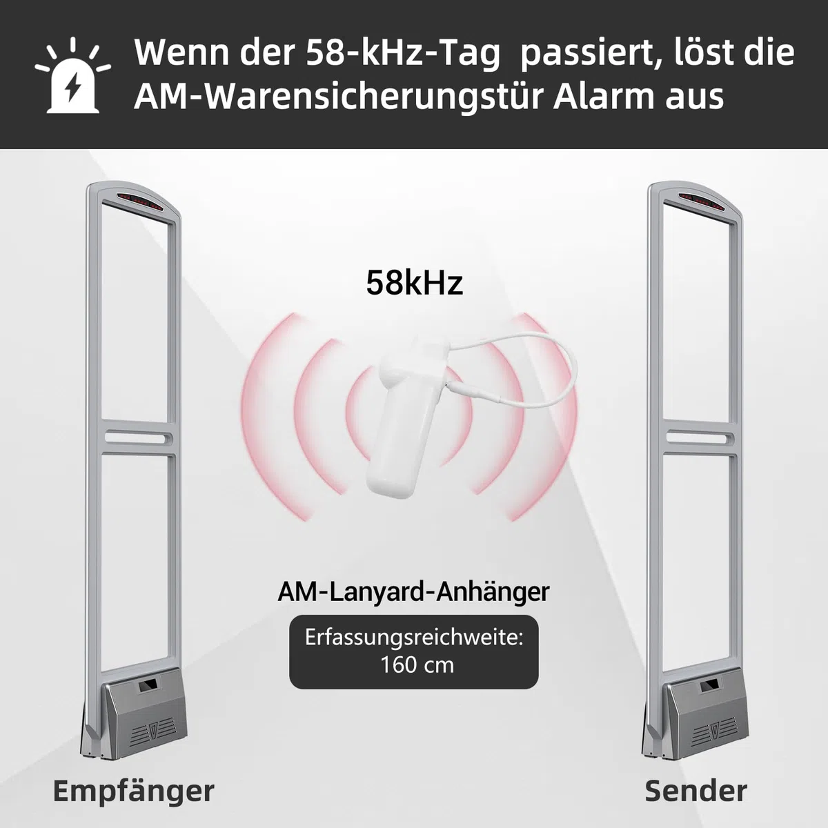Sicherheitsetiketten für harte Kleidung, Mini-Einzelhandel, mit 100 Pins, Etikett kompatibel mit AM-58 kHz System, kompatibel mit Checkpoint für Kleidung, Schuhe, Taschen (XLT01)