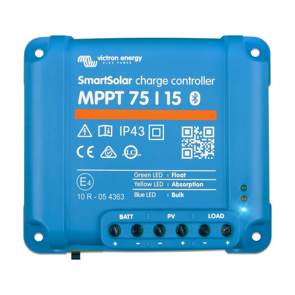 Victron Energy SmartSolar MPPT Laderegler - Solar Laderegler (Bluetooth) - 75V 15 Amp 12/24-Volt