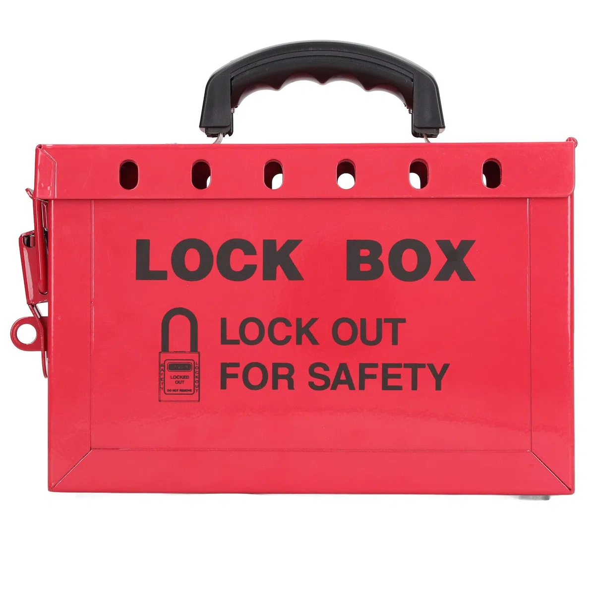Lockout-Tagout-Box, Lockout-Tagout-Box mit Großem Fassungsvermögen, Ergonomischem Metallgriff, Edelstahlmaterial für OSHA-Konformität, Kits