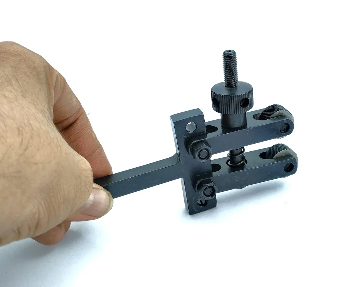 ADI Rändelwerkzeug mit Federbelastung, 5,1 cm Kapazität, Schwarz, für Drehmaschinen mit 0,95 cm Schaft