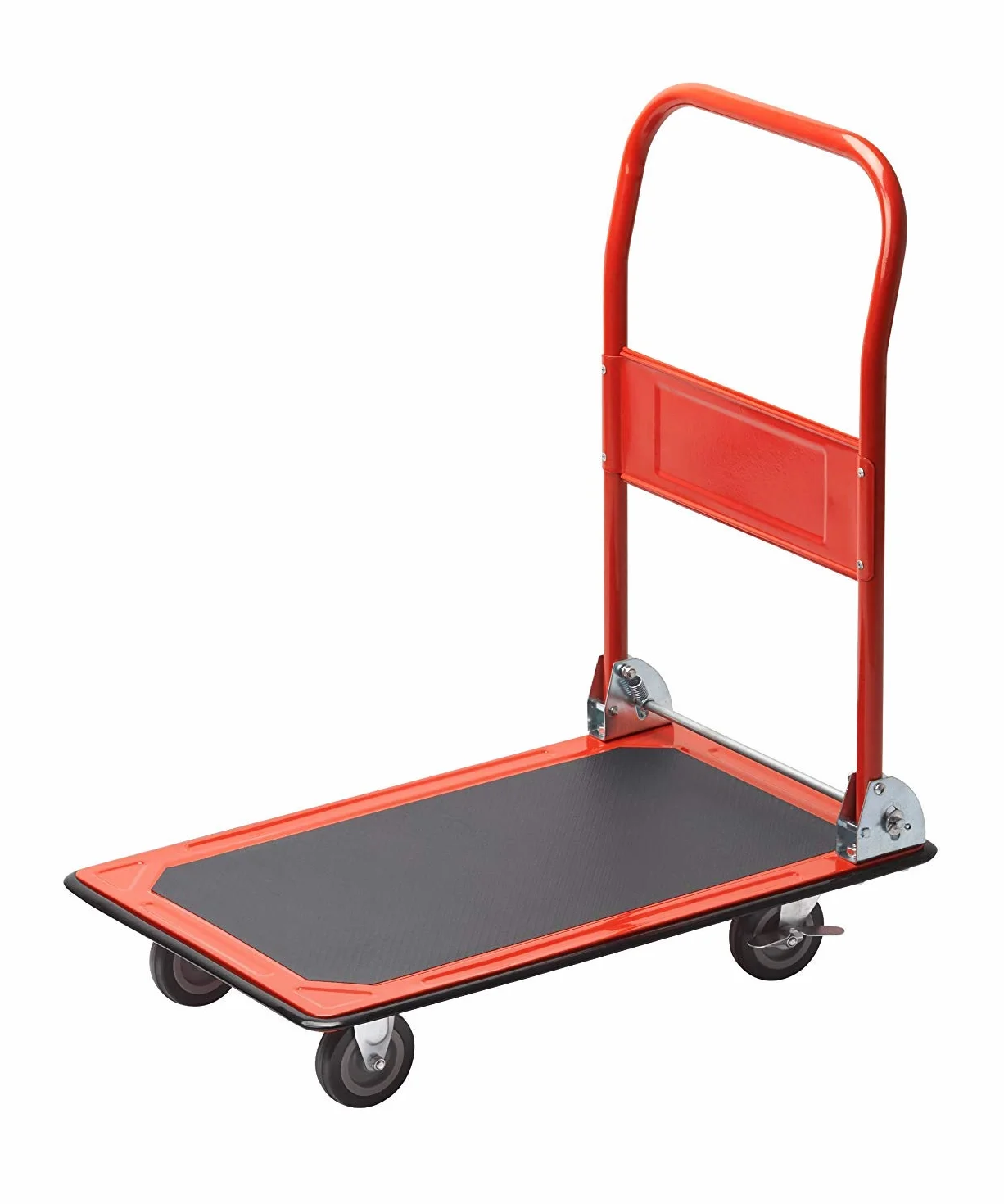 Meister Plattformwagen - Klappbar - Bis 150 kg Tragkraft - Feststellbremse / Transporthilfe mit Lenkrollen / Paketwagen mit Antirutsch-Beschichtung / Klappwagen aus Stahl / 8985400