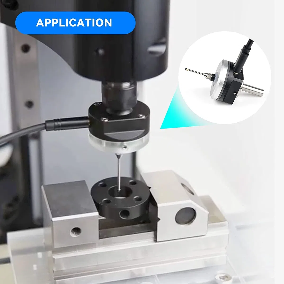 3D Touc Probe Kantentaster, Schraubenschlüssel GRBL-CNC-Geräte 3D-Kantensucher Hochpräziser Elektronischer Kantentaster Locator Wolframstahlkugel 3D-Sensor-Kit für CNC-Ausrüstung