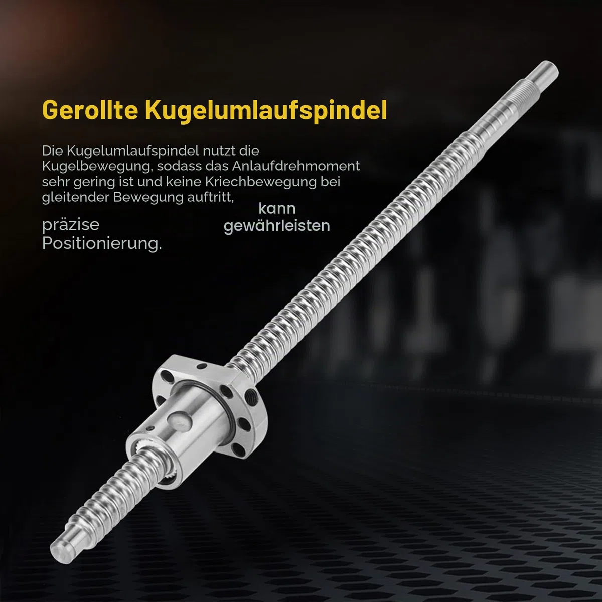 Kugelrollspindel SFU1204 300mm Kugelumlaufspindel 12mm Gerollt Ohne Seitliche Endstützen,Teile mit linearer Bewegung