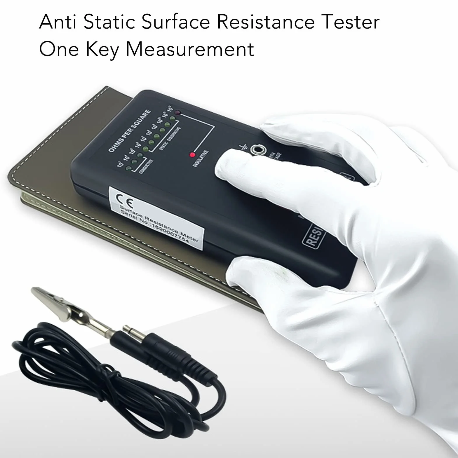 Oberflächenwiderstand Tester, Messen spezifischen Hautwiderstand Messen, Erdungswiderstand, Antistatischer Elektrizitätstester Oberflächenwiderstandsmessgerät