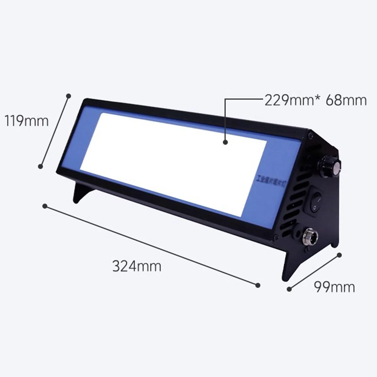 Tragbarer LED-Filmbetrachter für industrielle NDT-Tests, Radiographie-Inspektionsleuchte mit Fußschalter, stufenloses Dimmen, maximale Leuchtdichte 90000 Cd/m², hohe Lichtdurchlässigkeit