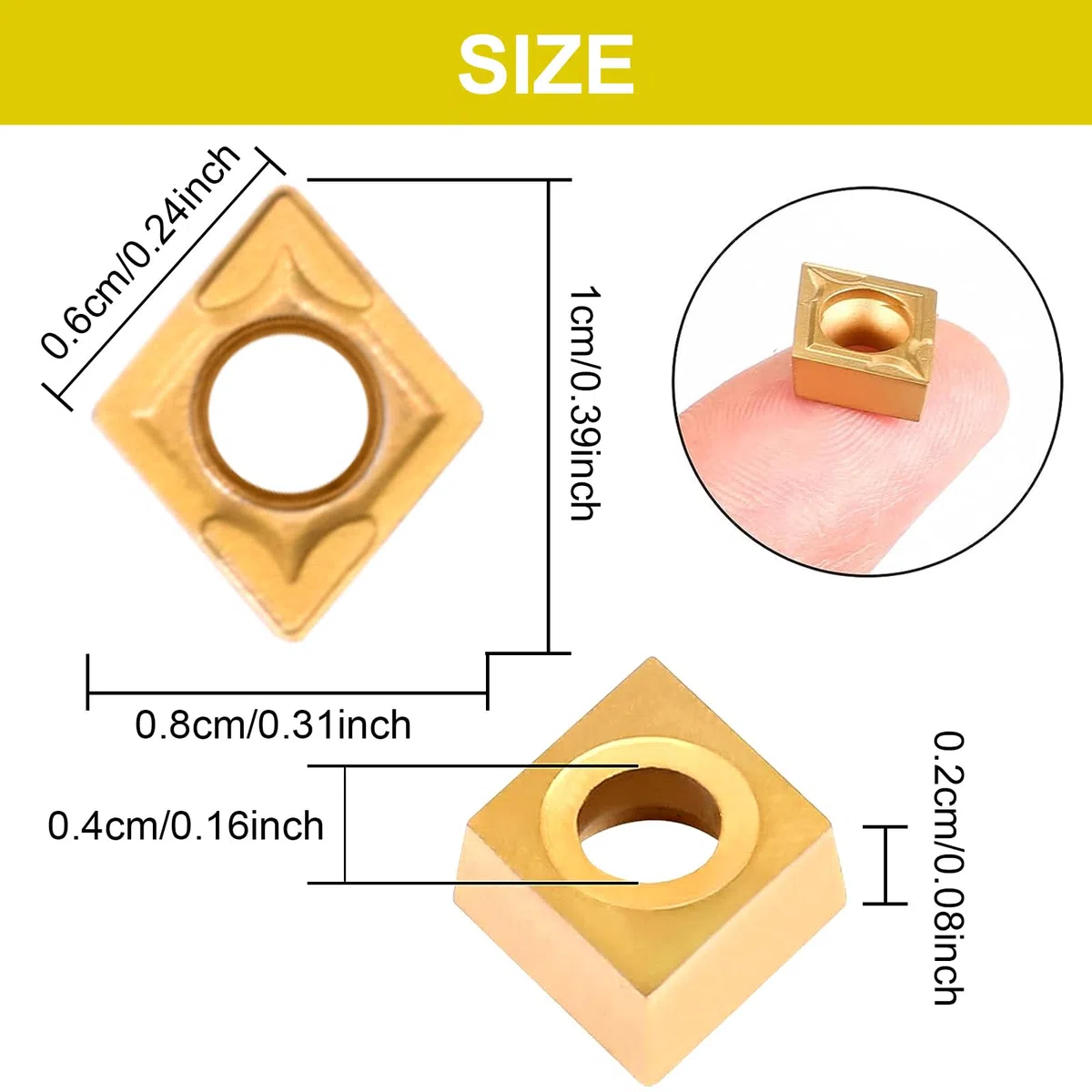 Donken Drehwerkzeughalter Set 12mm, Inhalt 7 Stk.12mm Schaft-Bohrstangenhalter,14 Stk. Hartmetall-Wendeschneidplatten, 7 Stk. T8 Schraubenschlüssel | 12mm Drehmeißel für CNC-Drehmaschinen