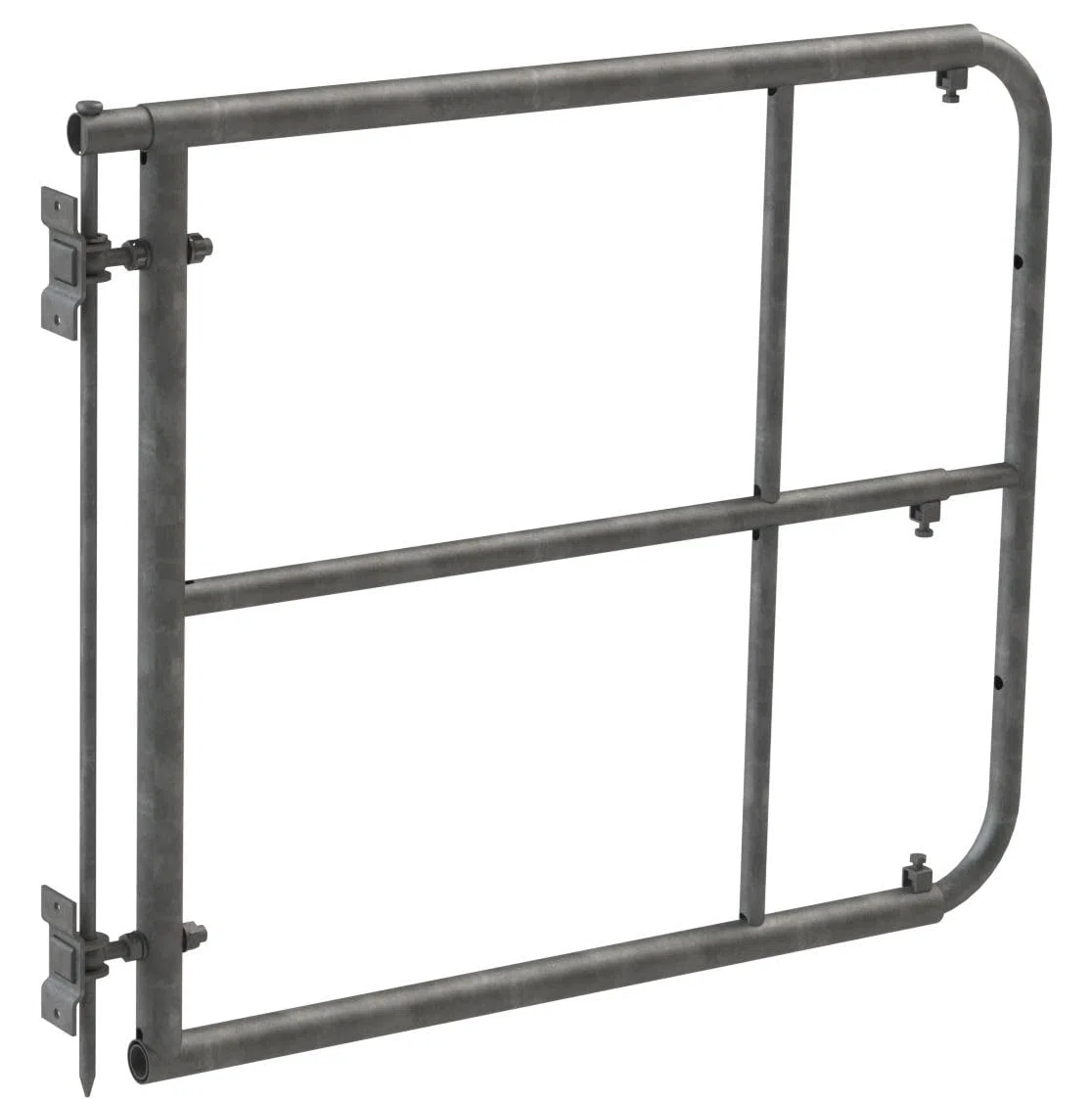 kerbl Weidetor verstellbar für Pferdehalter, 90cm, Breite verstellbar 1-1,7m, Stahl feuerverzinkt, robust, langlebig