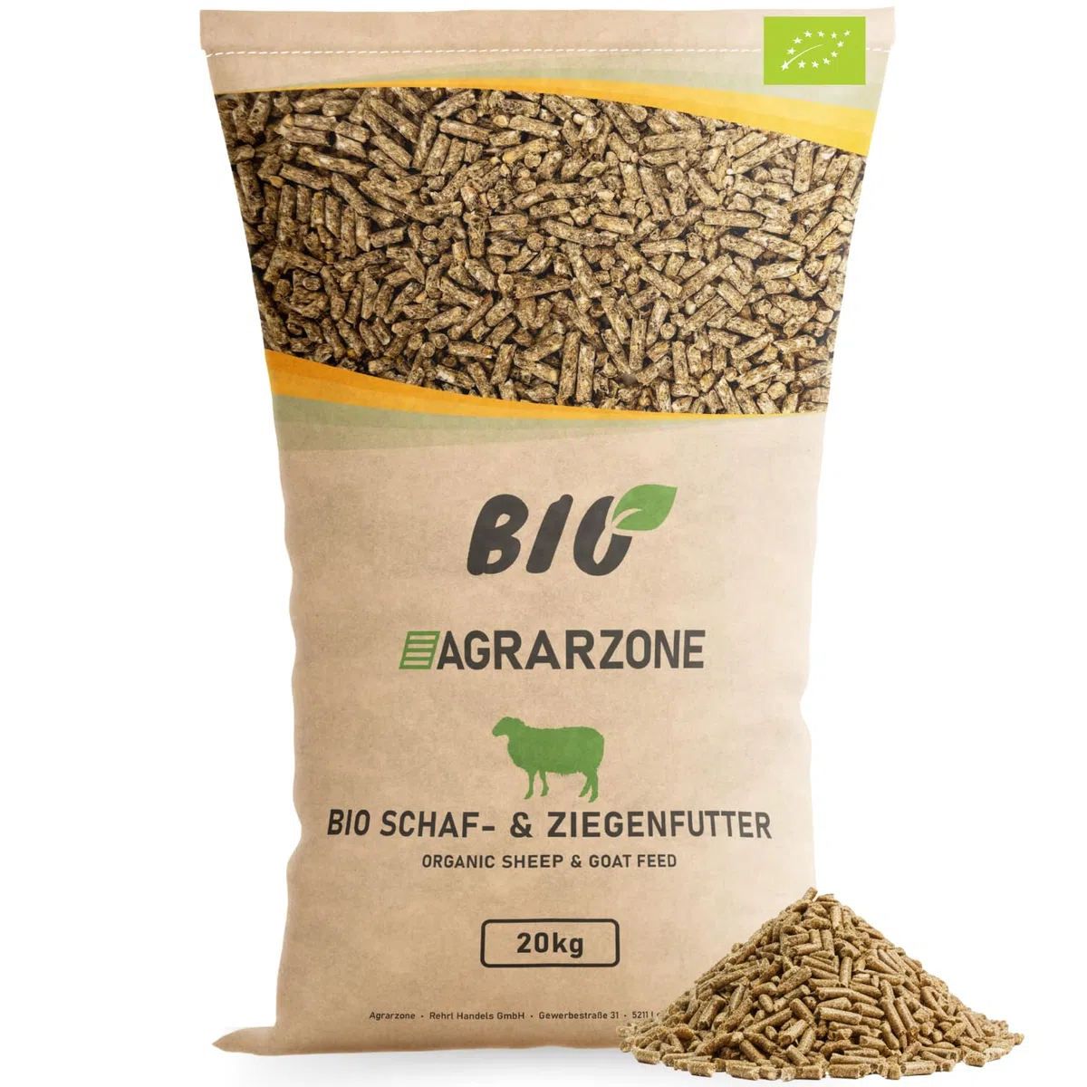 Agrarzone Bio Schaffutter Ziegenfutter Pellets 20 kg Schafe Ziegen Lämmer | Bio, Kraftfutter, Ziegen, Schafe, Gentechnikfrei, staubarm