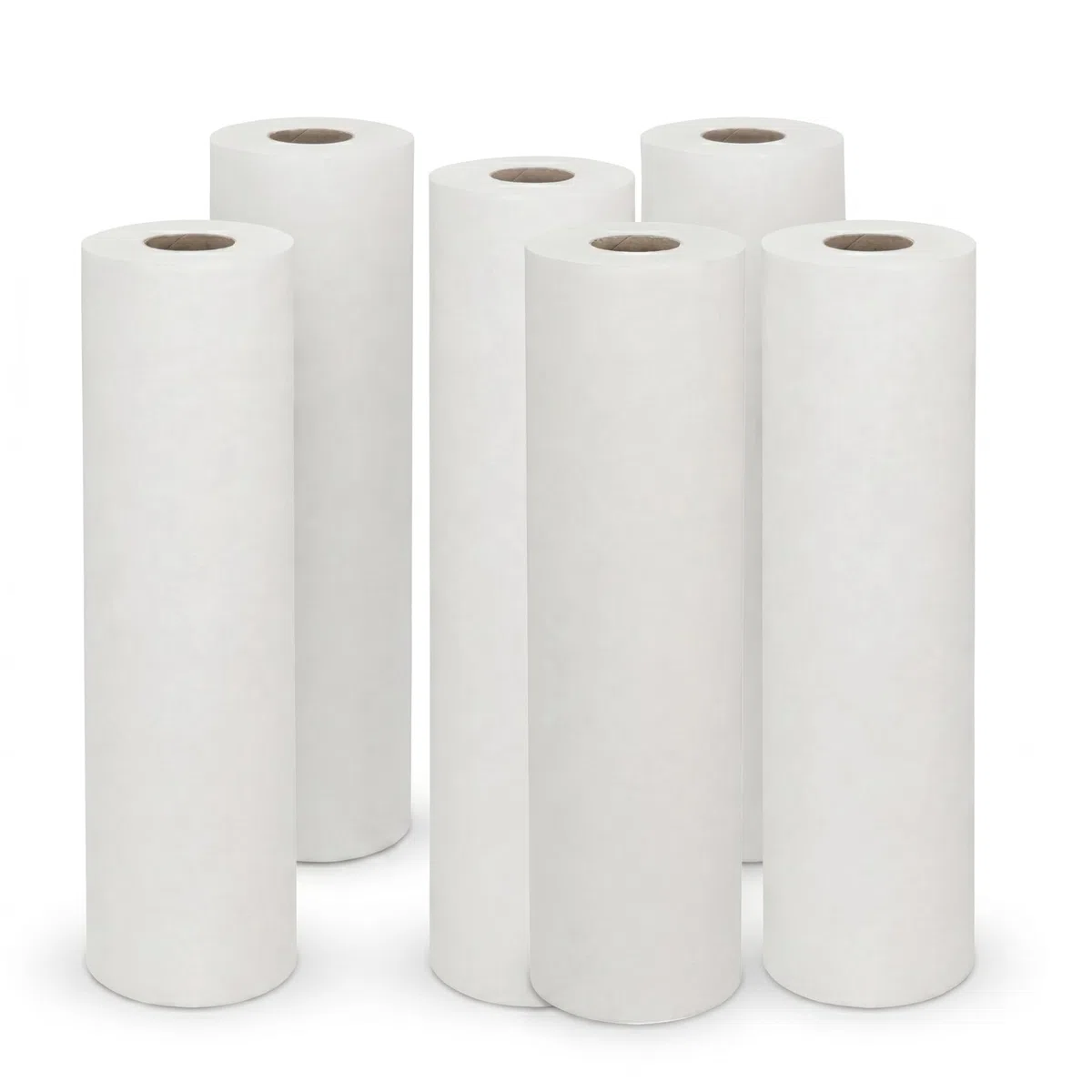 Ärztekrepp Ärzterolle 2-lagig | 6 Rollen | Größe 50cm x 50m | Perforierte Papierrolle | Liegenabdeckung | für Krankenhäuser, Praxen und Tattoostudios