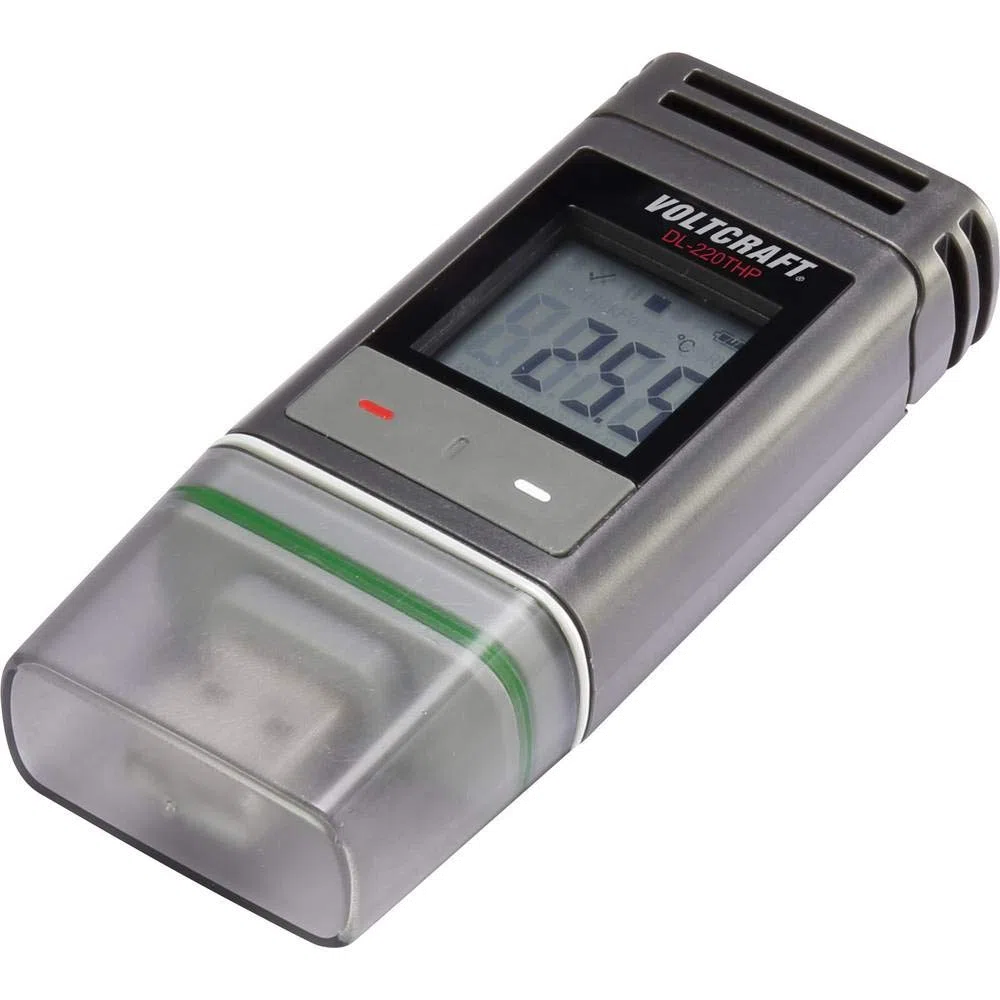 VOLTCRAFT DL-220 THP DL-220THP Temperatur-Datenlogger, Luftfeuchte-Datenlogger, Luftdruck-Datenlogger Messgröße Tempera, bunt
