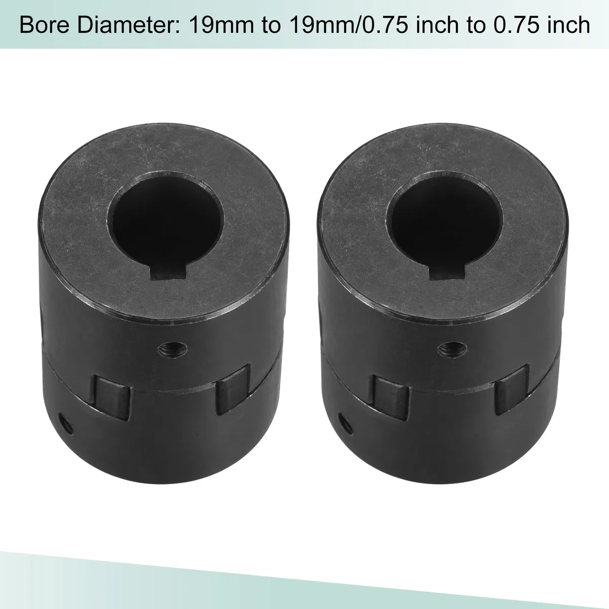 sourcing map Flexible Kupplungswelle 19 mm bis 19 mm 54 mm x 44,5 mm Motorkupplungsgelenk
