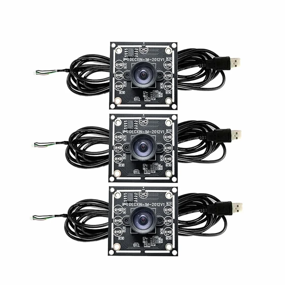 3 x 100-Grad-Kamera-Modul, 1 MP, OV9732, 1280 x 720, USB-Treiber, manueller, mit 2 Meter Kabel für WinXP/7/8/10