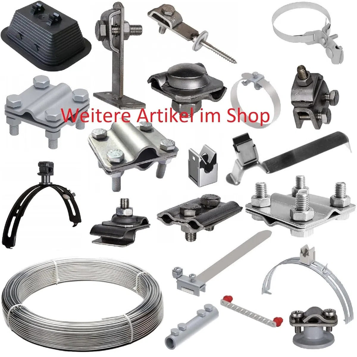 Ø 20mm V4A Edelstahl Tiefenerder Staberder 1-10m optional Schlagkopf, Klemme, SDS Schlagkopf (1m Ø 20mm V4A Edelstahl Stange)