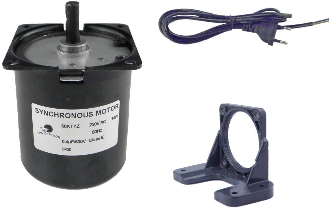 CHANCS Miniatur-Niedergeschwindigkeit 60KTYZ 5RPM 220V 40Kgf.cm Drehmoment Feste Konsole Schalterstecker-Verlängerung