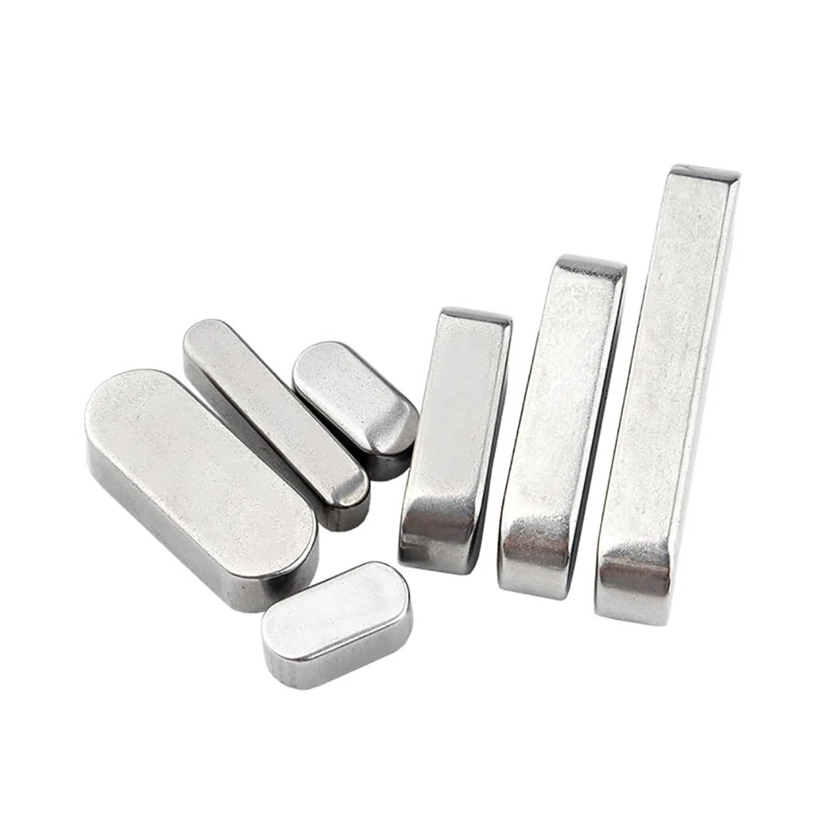 3 mm Passfedern, runde Enden, Antriebswelle, A2 304 Edelstahl, Passfeder (Size : 3x3mm (50Pcs), Color : 35mm)